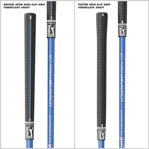 G1 Series Blue Kids Golf Club Set| Golf Clubs and Sets for Height 4'8"-5'2"| Complete Golf Club Sets w/a Golf Driver, Putter & Golf Bag| Young Men & Women Golf Clubs Ages 8-12