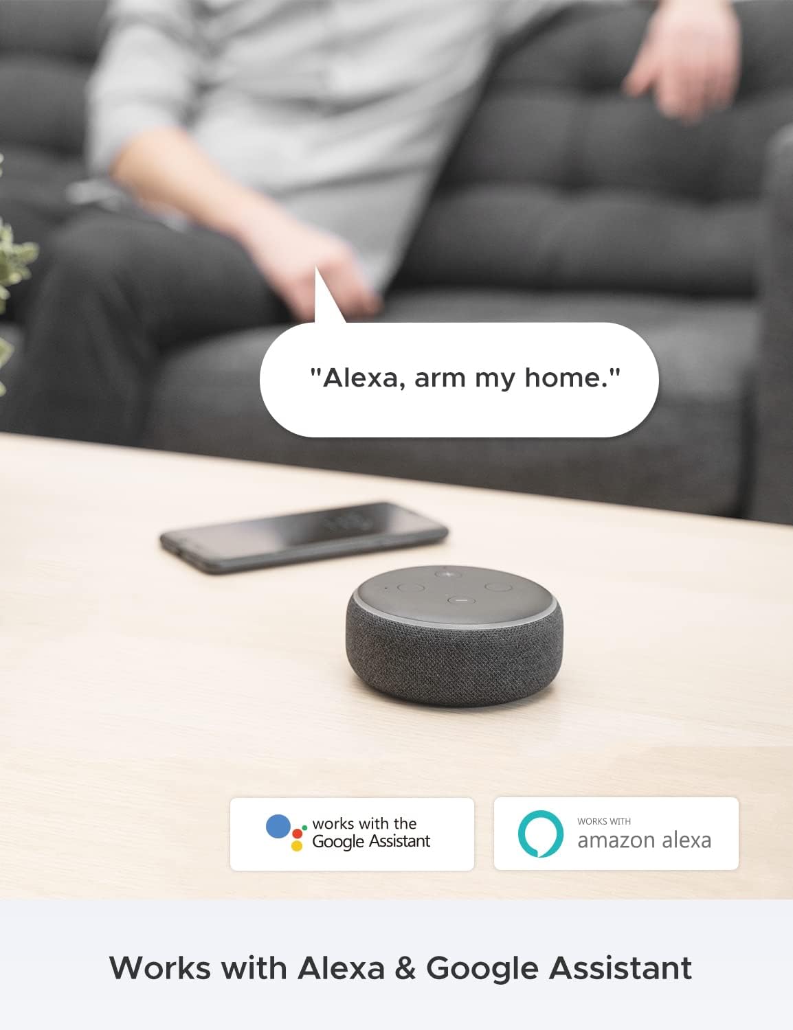 X-Sense Home Security System, 5-Piece Wireless Alarm Kit with Base Station, Motion Sensor, Entry Sensor, Remote Control, 1 1/4 Mile Wireless Range, Works with Alexa, No Contract, for Indoor Security