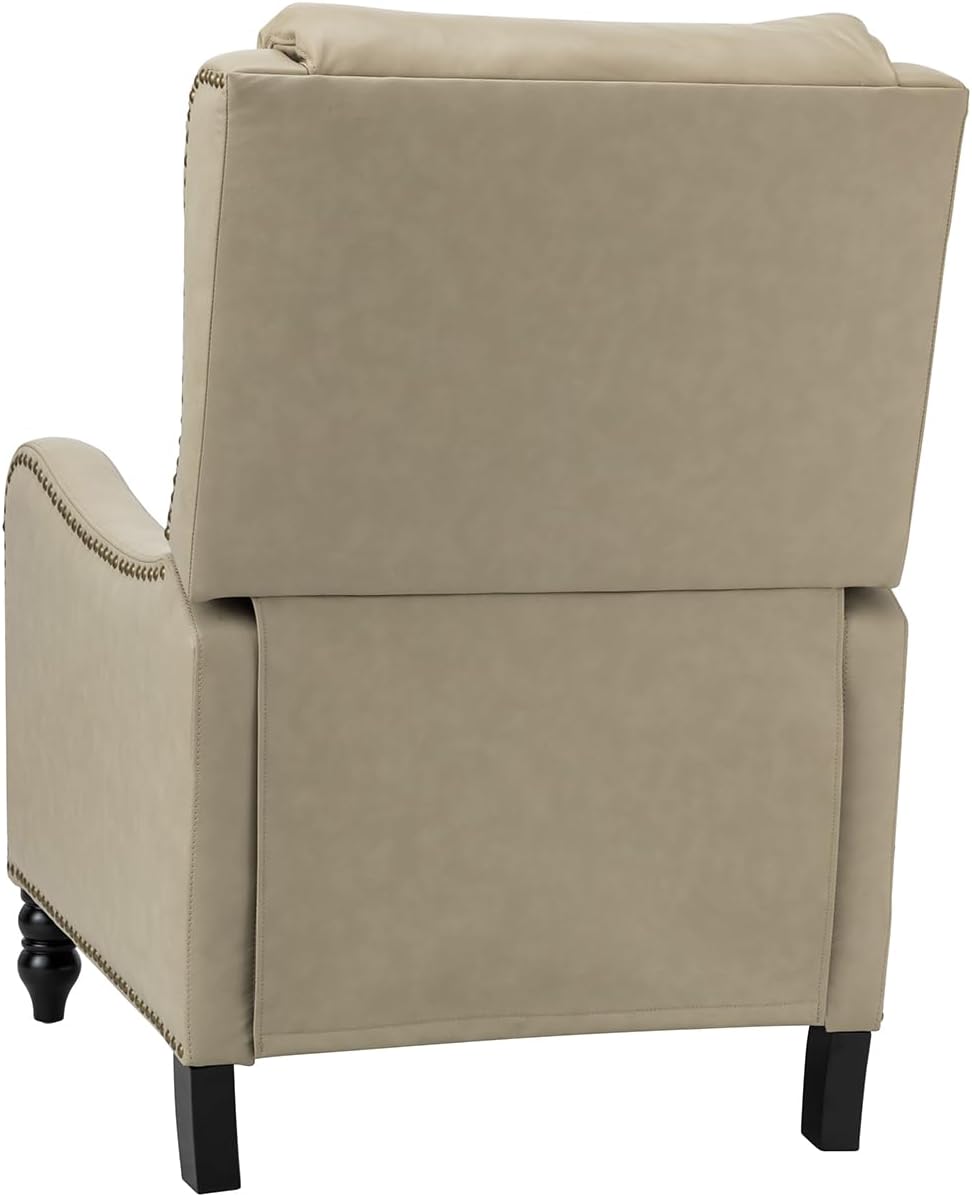 Manuel Genuine Leather Recliner TAN