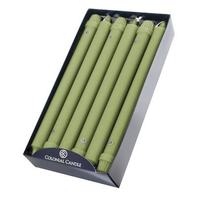 Classic Unscented Taper Candle Colonial Candle Color: Willow Green