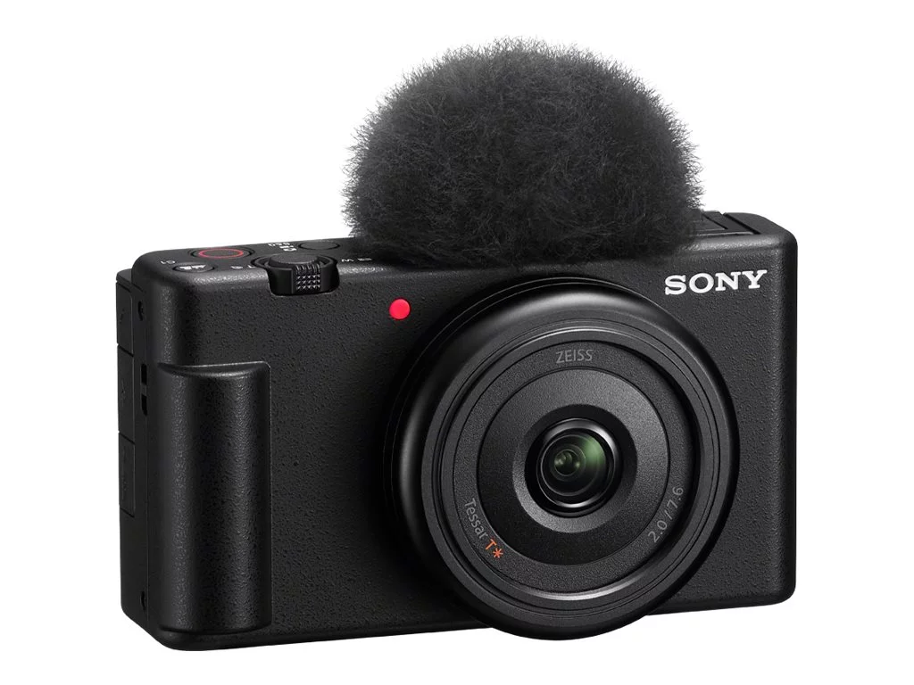 Sony ZV-1F - Digital camera - compact - 20.1 MP - 4K / 30 fps - ZEISS - Wi-Fi, Bluetooth - black
