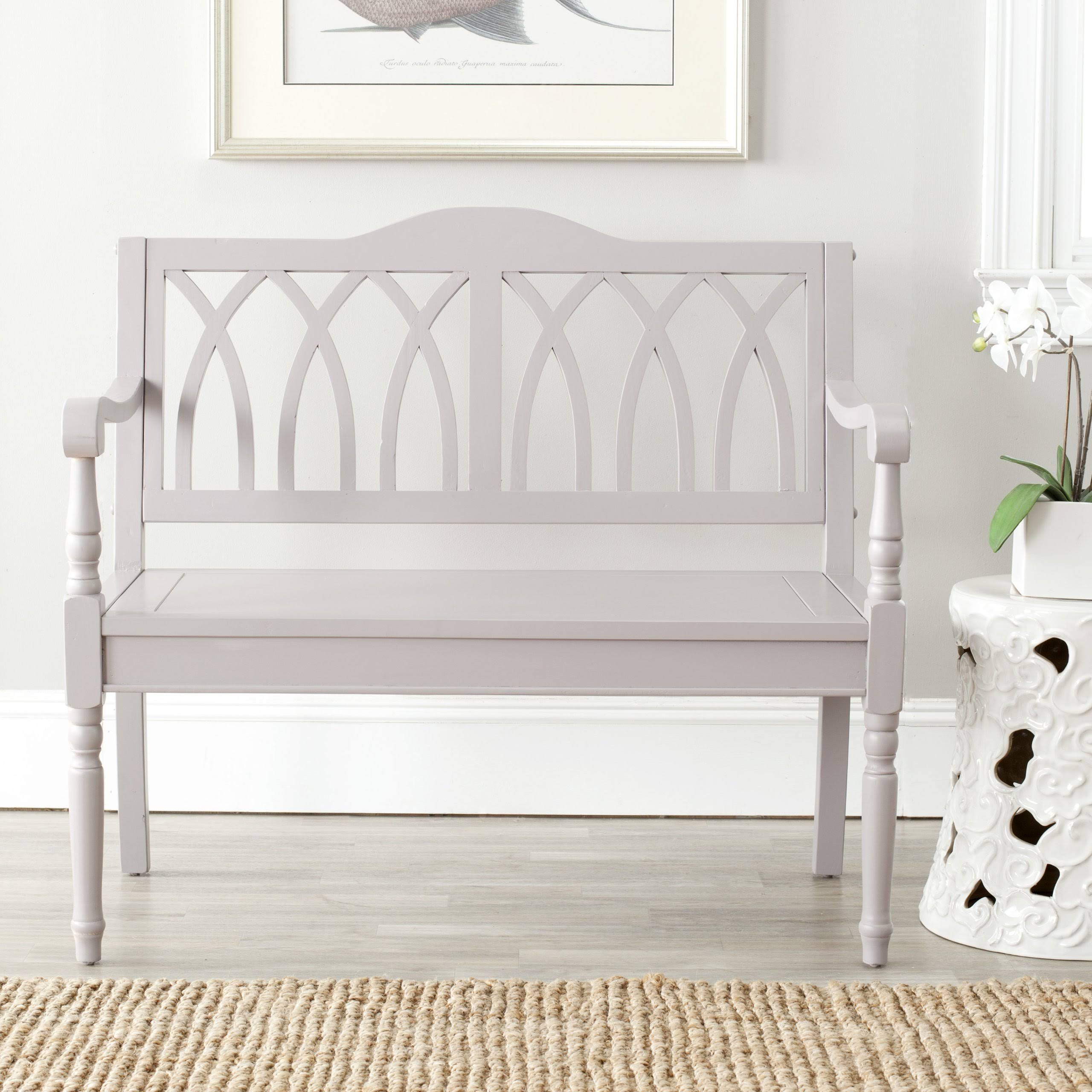 Safavieh Benjamin Bench, Grey