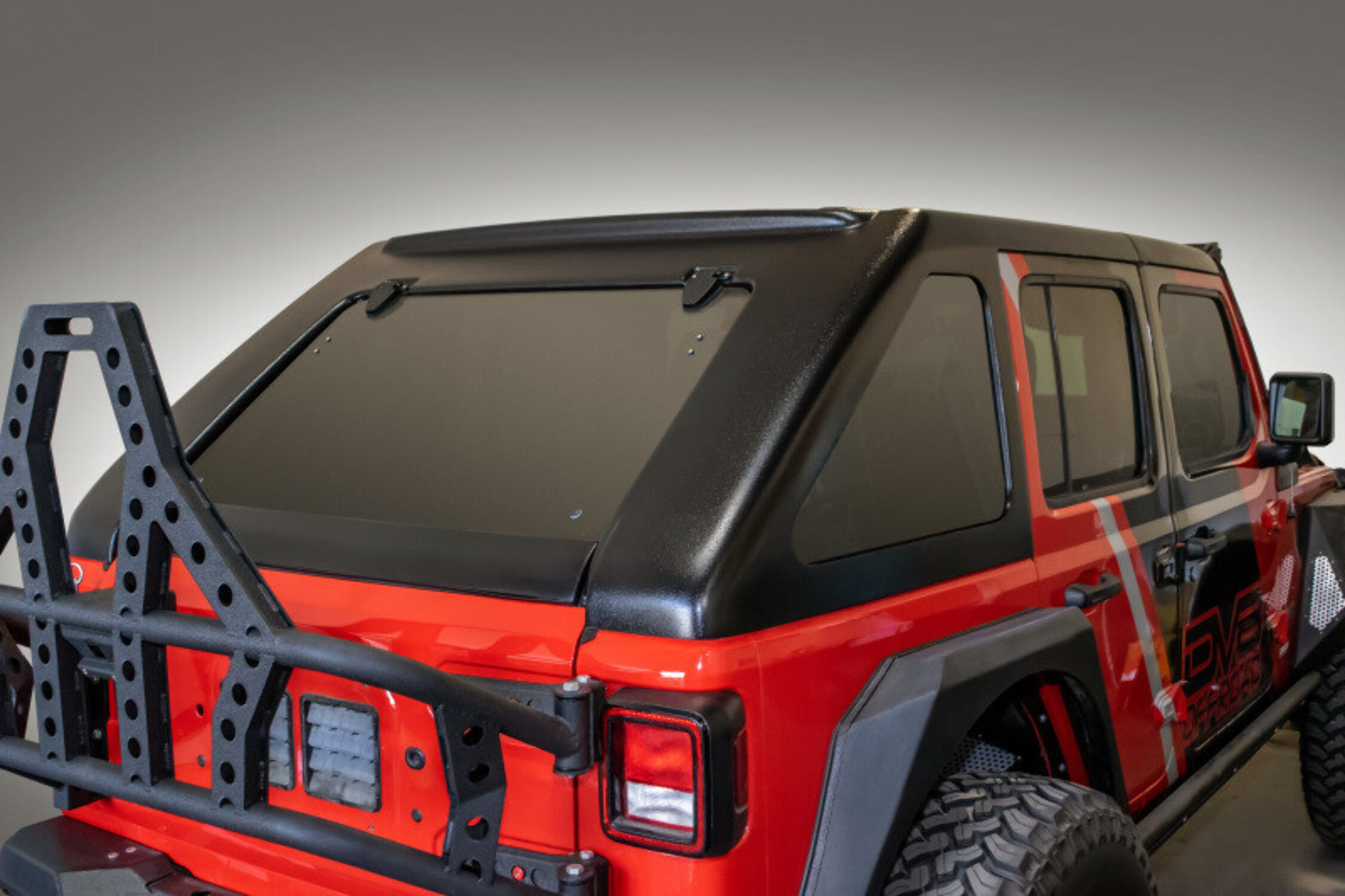 DV8 Offroad Fastback Hard Top - HTJL02-B Fits select: 2021 JEEP WRANGLER UNLIMITED SPORT, 2018-2019 JEEP WRANGLER UNLIMITED SAHARA