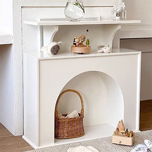 Fireplace Mantel Surround Indoor Fireplace Mantel Freestanding Entertainment Center Electric Fireplace Stove Mantel Trim Surround - Fireplace Stove Mantel Surround for Living Room Fireplace Mantel ( S