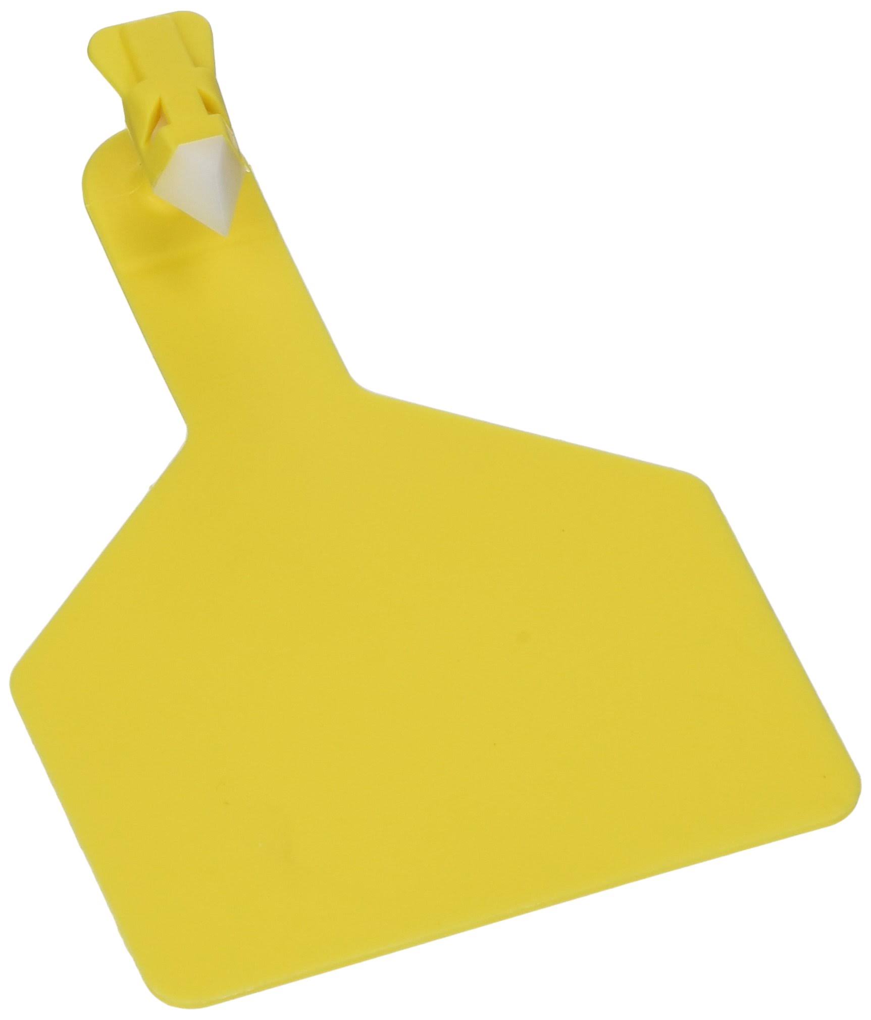 Z Tags 1 Piece Cow ID Ear Tags Blank 100ct - Yellow