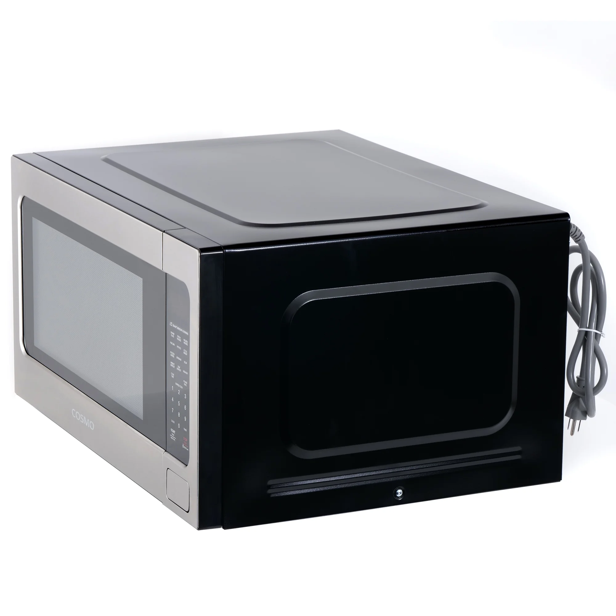 Cosmo 5 Piece Kitchen Appliance Package With 36" Electric Cooktop 30" Single Electric Wall Oven 24.4" Countertop Microwave French Door Refrigerator & 24" Built-in Fully Integrated Dishwasher