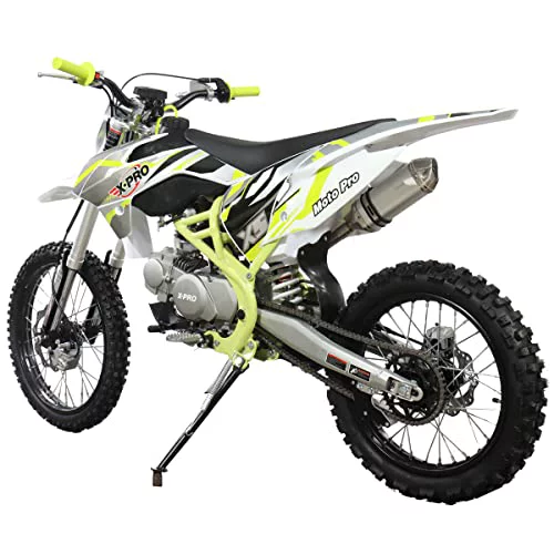 X-Pro Brand New 125cc Gas Pit Dirt Bike with 4 Manual Transmission, Kick Start, Big 19"/16" Tires
