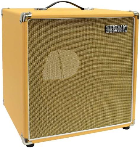 Seismic Audio - 1x12 GUITAR SPEAKER CAB EMPTY - 7 Ply Birch - 12 Cube Cabinet - Orange Tolex, Black Removable Cloth Grill - Front loading Speakerless Cabinet