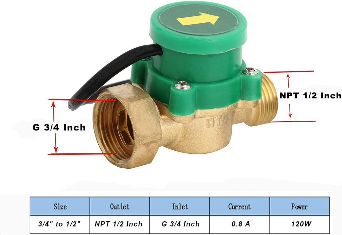 KOLERFLO 120W Water Pressure Booster Pump 115VAC,396 GPH,21.7 PSI Household Automatic Home Booster Pump with Water Flow Switch(H15GR-15)