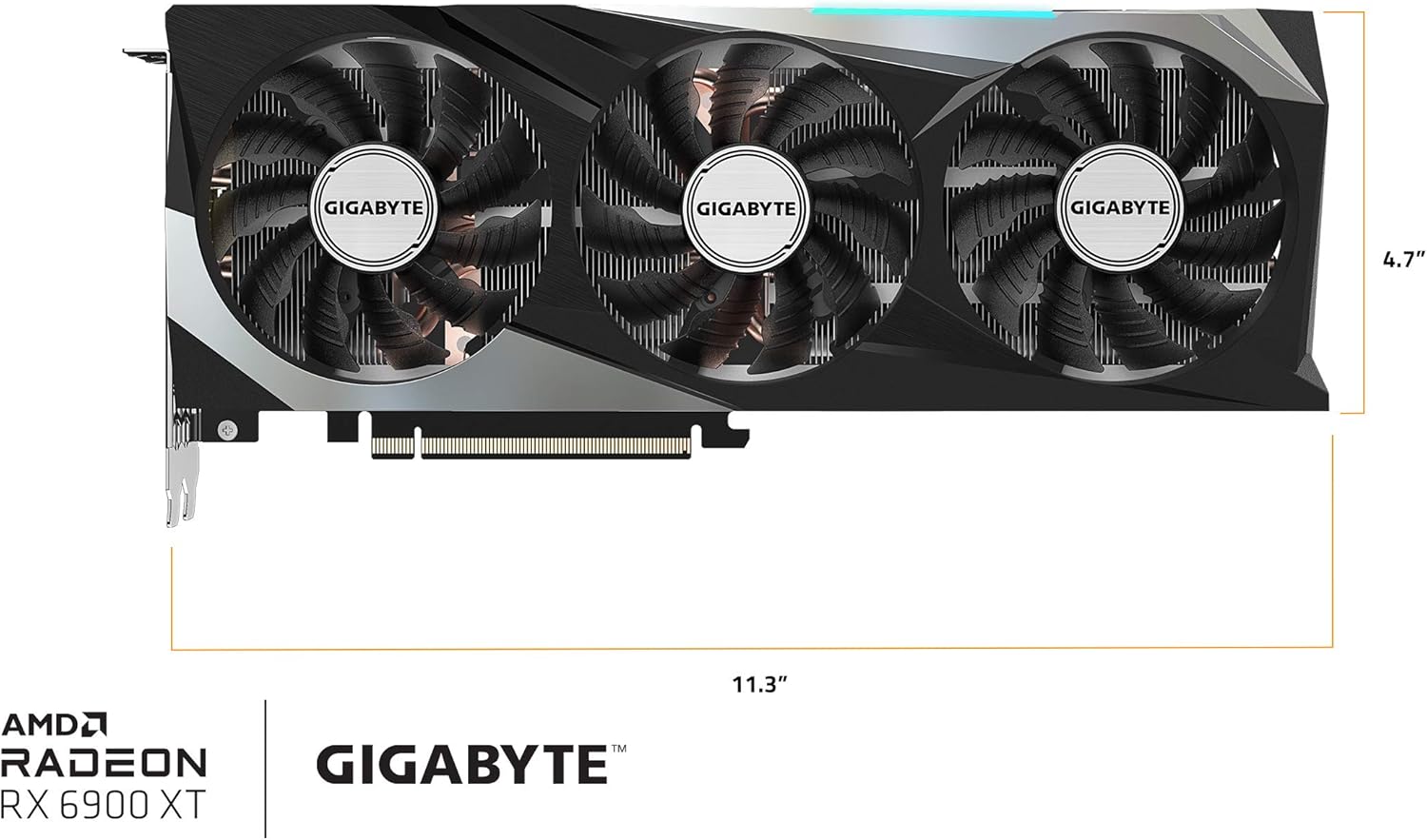 GIGABYTE Radeon RX 6900 XT Gaming OC 16G Graphics Card, WINDFORCE 3X Cooling System, 16GB 256-bit GDDR6, GV-R69XTGAMING OC-16GD Video Card