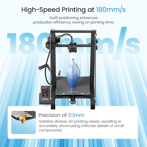 Longer LK5 Pro 3 3D Printer 11.8x11.8x15.7in Large Printing Size FDM 3D Printer Fully Open Source Motherboard Upgrade TMC 2209 with Resume Printing 3D Printers 95% Pre-Assembled Ideal for Beginners