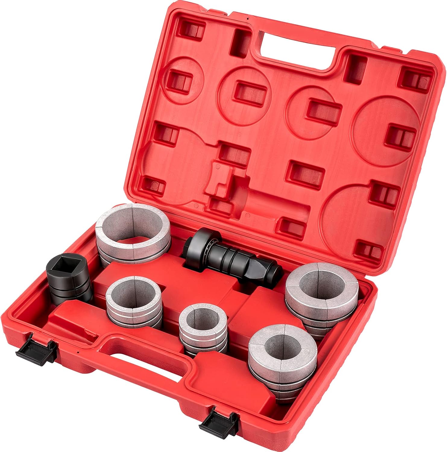VEVOR Pipe Stretcher Kit, Exhaust Pipe Stretcher Kit 1-5/8 to 4-1/4, Exhaust Pipe Expander Kit for Tail Pipe Tube, Exhaust Pipe Expander Tool w/Storing Case, 7 Pcs Pipe Expander, Exhaust Stretcher
