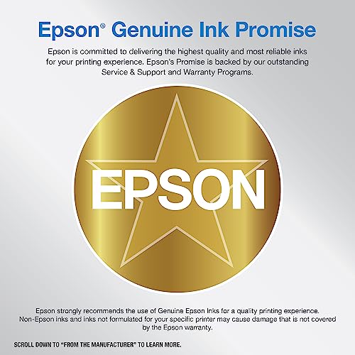 Epson EcoTank ET-4850 Wireless All-in-One Cartridge-Free Supertank Printer with Scanner & Workforce ES-400 II Color Duplex Desktop Document Scanner for PC and Mac