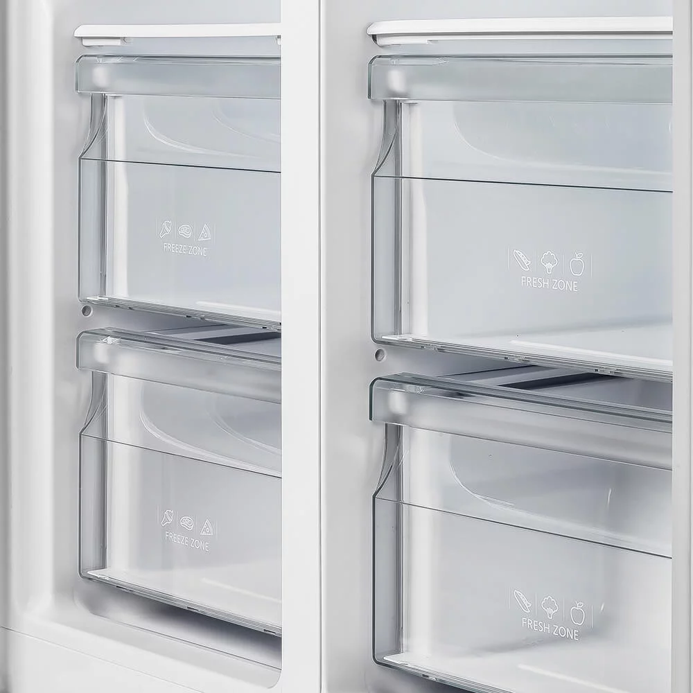 Forno FFRBI180533S 15.6 Cu. Ft. Salerno Stainless Side by Side Refrigerator