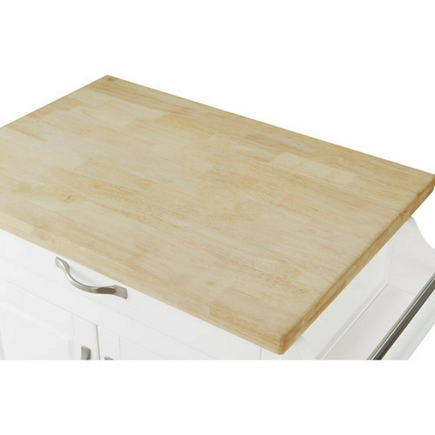 Mainstays Kitchen Island Cart, White