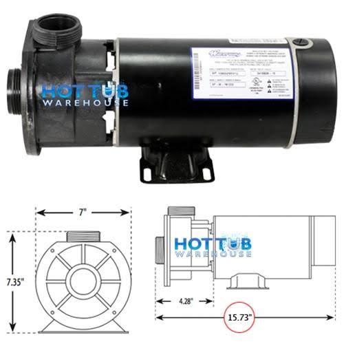 Waterway | Pump | 1.5HP 230V 60Hz 2-Speed 48 Frame Center Discharge | 3420620-15