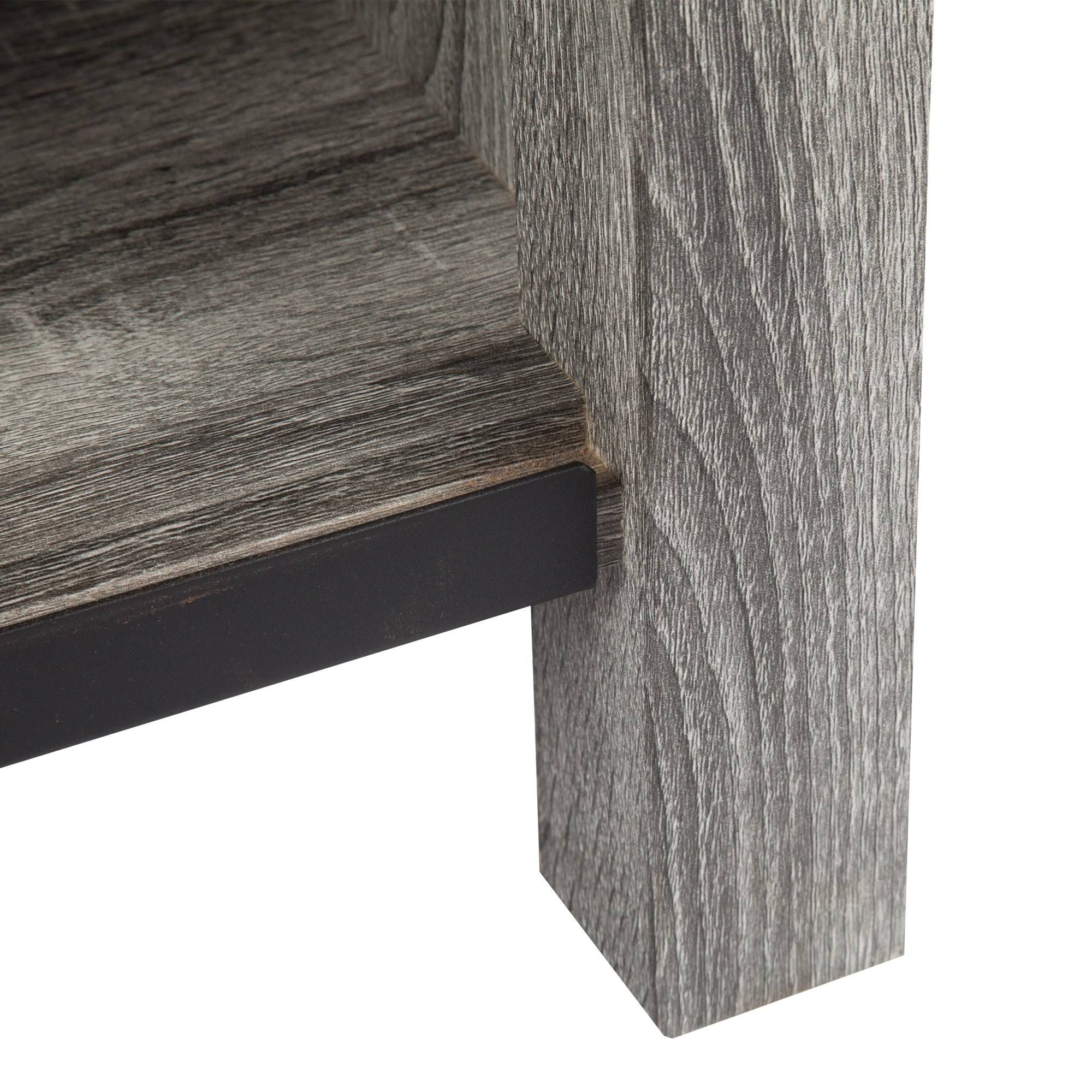 Saint Birch Cristopher Vanity Cabinet with 42-Inch Cement Top - Grey - Wood Finish/Natural Finish