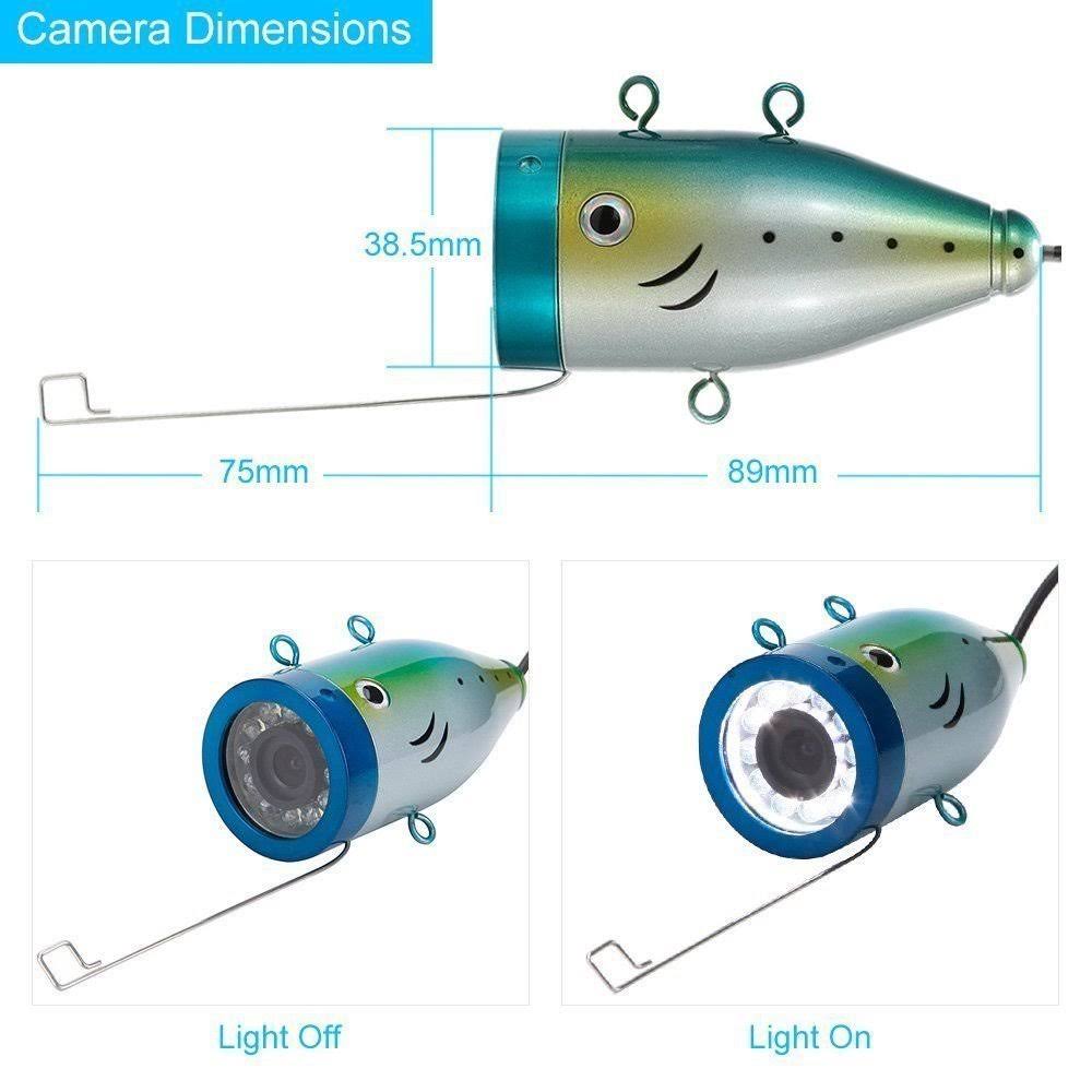 Underwater Fish Finder Anysun Professional Fishing Video Camera with 7x22 TFT Color LCD
