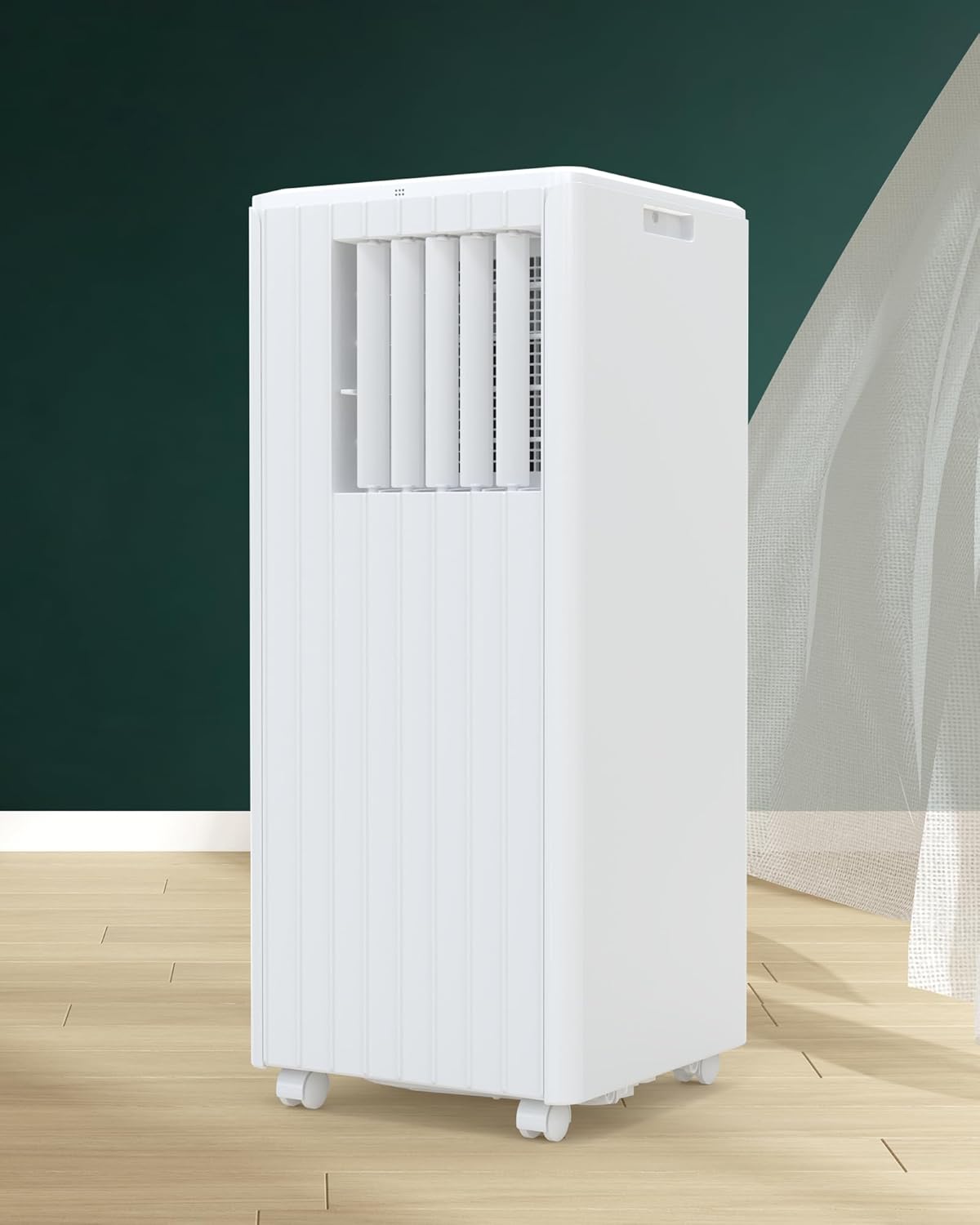 KYBOIT 8000 BTU Portable Air Conditioner with Remote Control,Silent Indoor Portable Air Conditioner for Rooms up to 350 Sq.Ft,Portable AC with 3-in-1 Mode,White