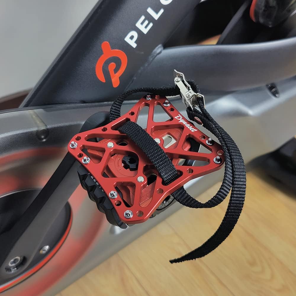 Dynaset Toe Clips Straps Cage for Peloton Bike Pedals,Peloton Pedals Adapter for Regular Shoes,Convert Look Delta Pedals to Dual Function Pedals - Ride with Sneakers.