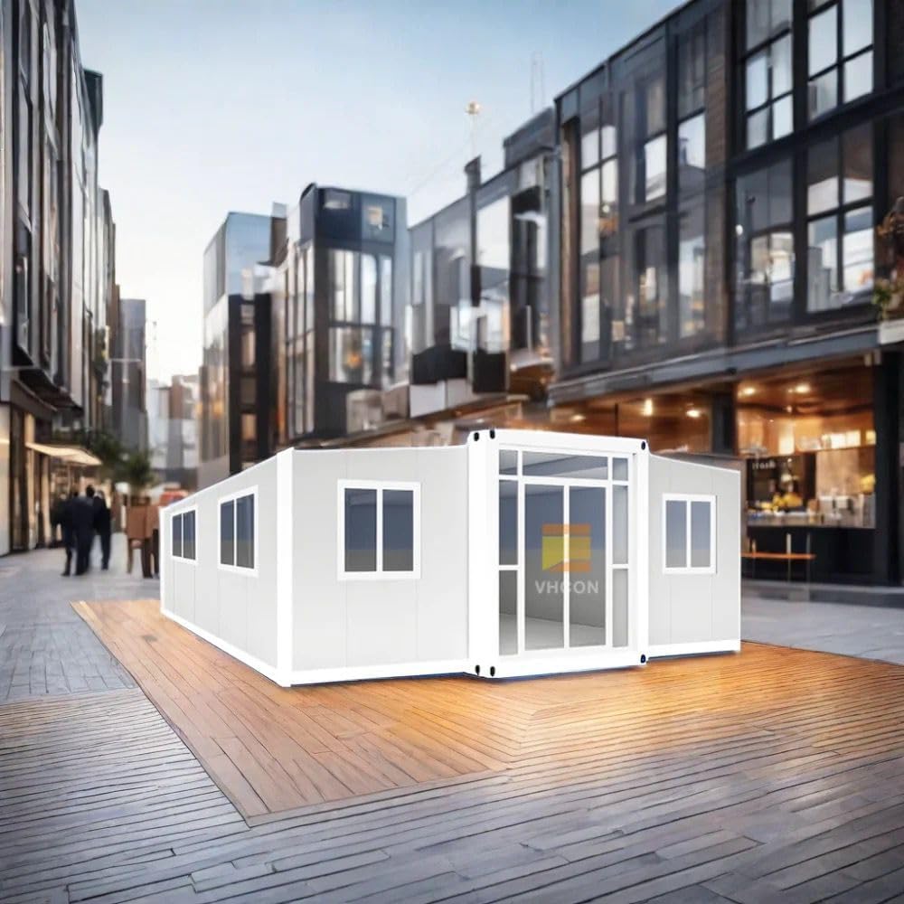 Portable Tiny Home, 13ft x 20ft, Prefab Plastic Construction, Expandable Design, Restroom Included, Standard Kit