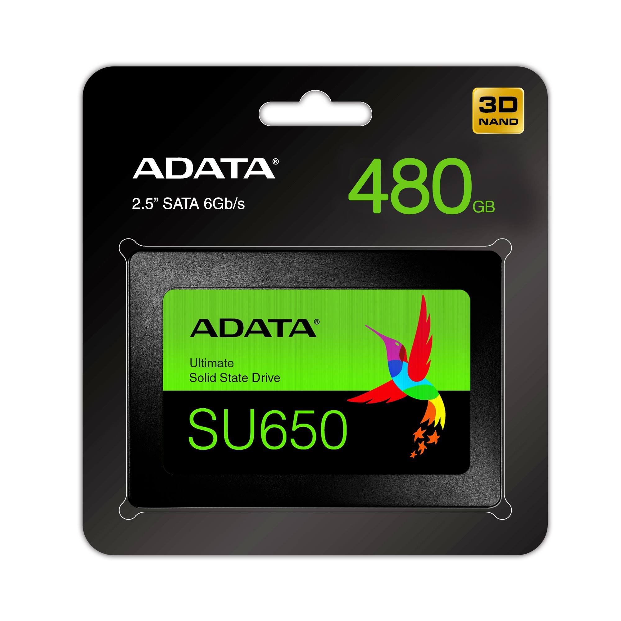ADATA Ultimate 480 GB Internal SSD - 2.5x22 - SU650 - SATA 6Gb/s