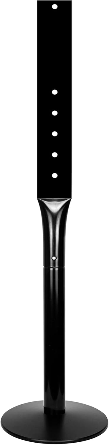 Mutualsign Parking Sign Post 48" Heavy Duty Cast Iron Sign Base Parking Sign Post, Movable Sign Stand for Hanging Signs, Black. Pack of 2