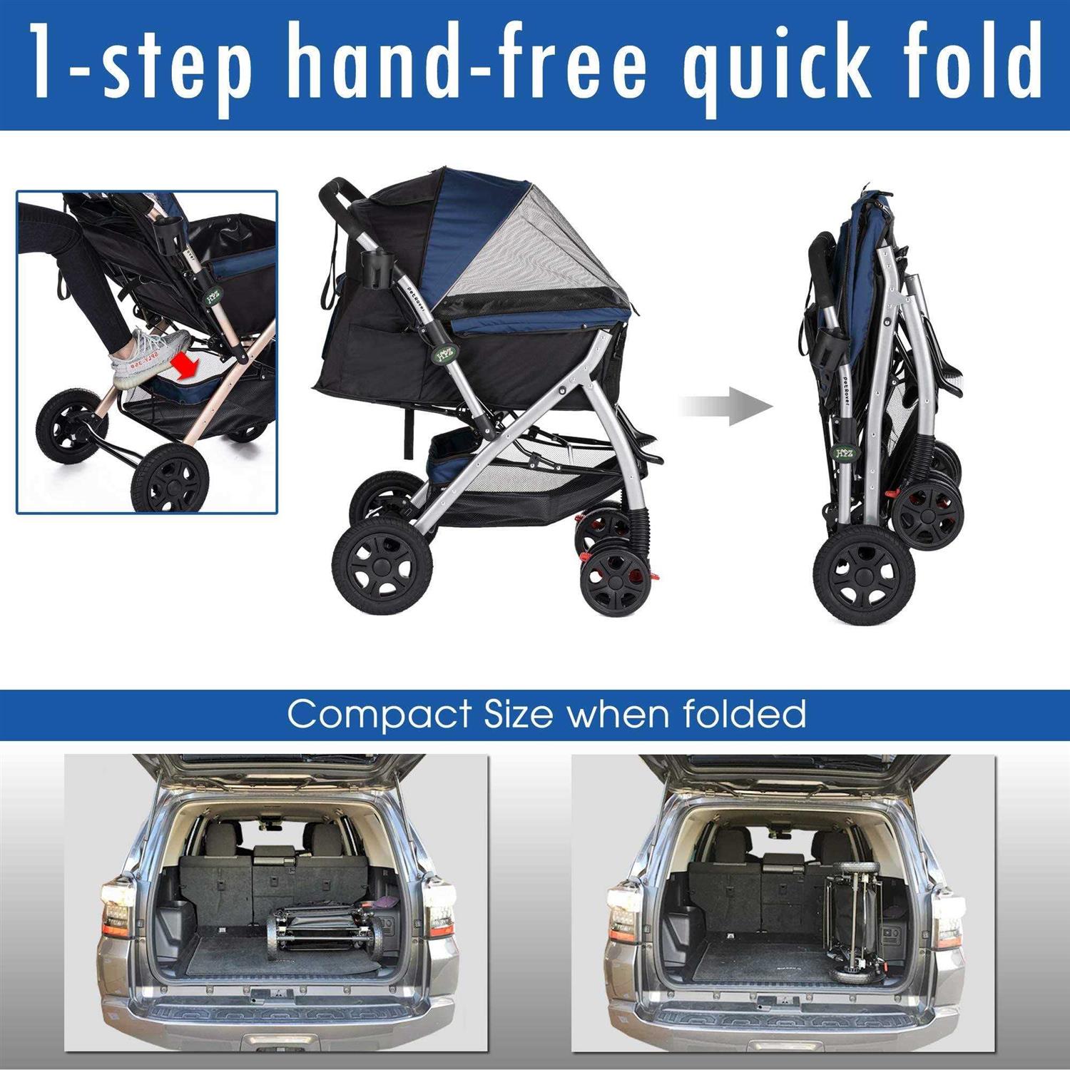 HPZ Rover Premium Heavy Duty Pet Stroller - Pet Supplies online store