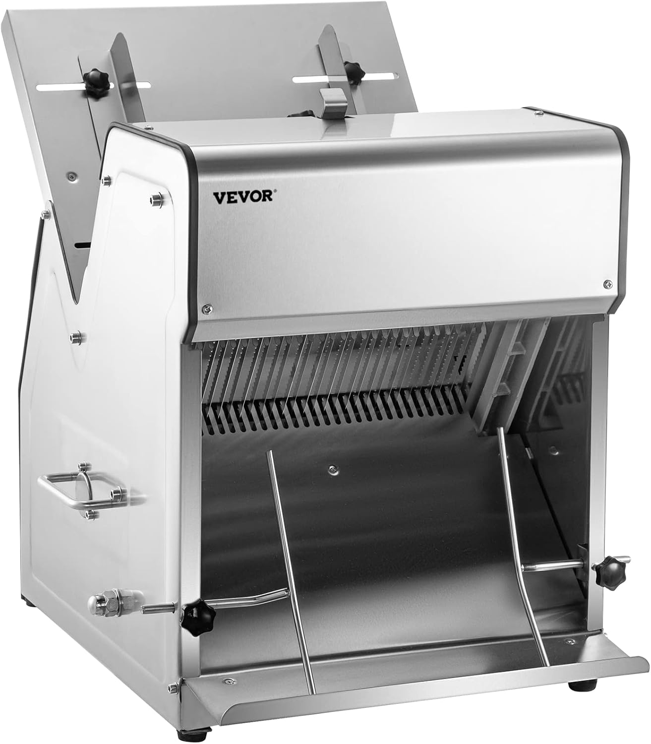 VEVOR Commercial Toast Bread Slicer, 12mm Thickness Electric Bread Cutting Machine, 31PCS Commercial Bakery Bread Slicer, 110V Toast Cutter Cutting Machine, Bread Cutter for Bread Sheet Cutter Cutting