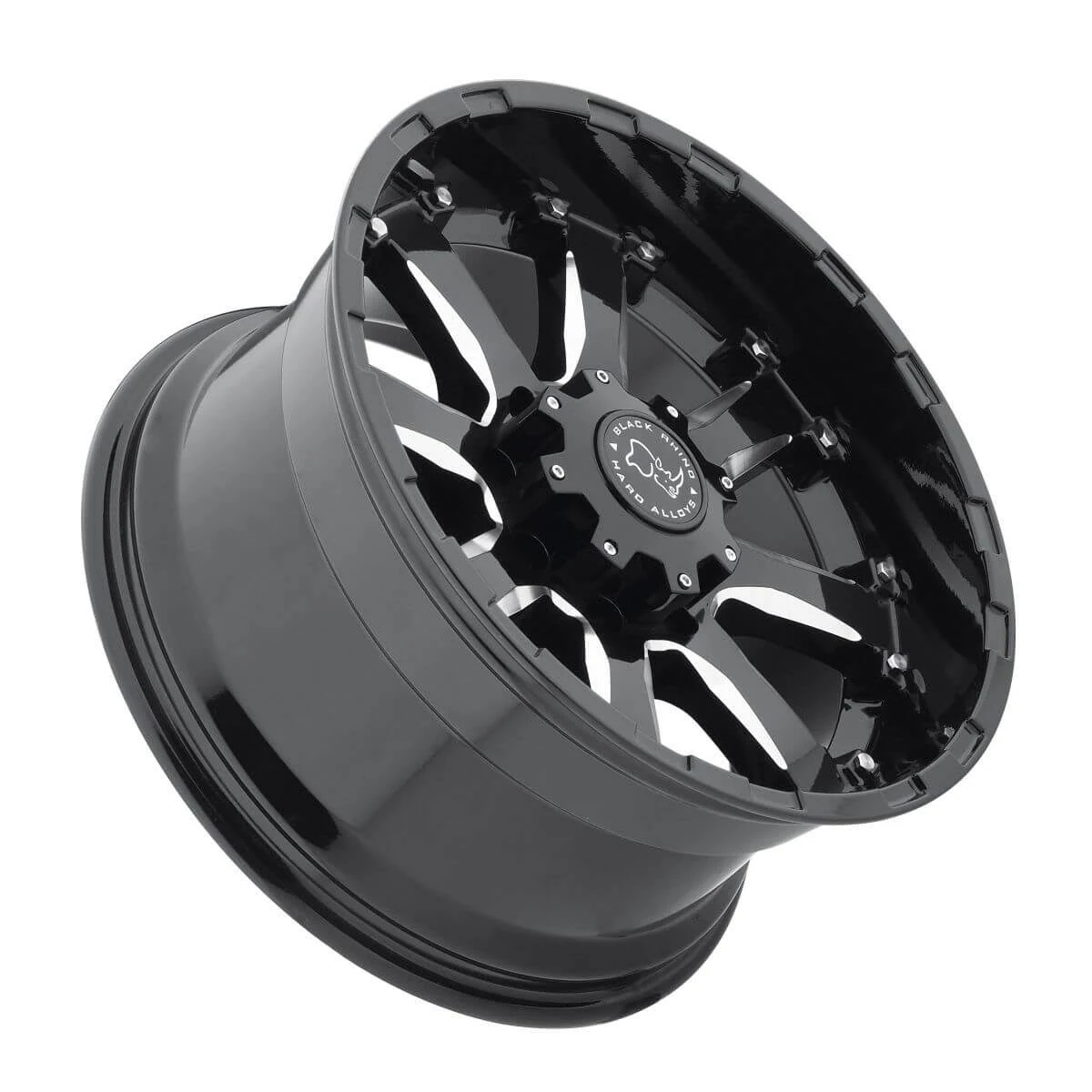 Black Rhino Sierra 18x9 6x5.5x22 -12mm Black/Milled Wheel Rim