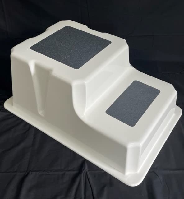 Double Dock Steps, Boat Boarding Steps, Heavy Duty, Non-Skid Grip, 35" x 24" x 17", Made in USA