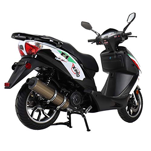 X-PRO 150cc Moped Street Gas Moped 150cc Adult Bike with 13" Aluminum Wheels! (Blue)