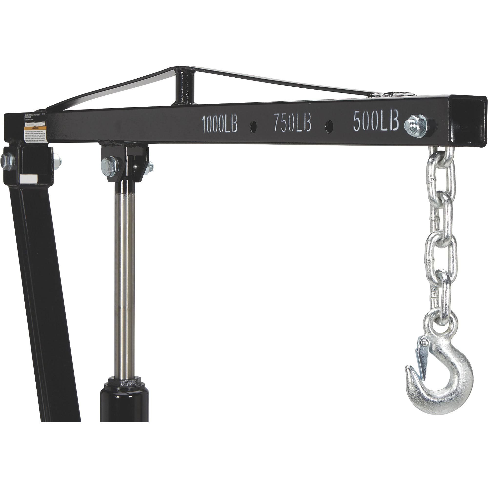 Ultra-Tow Hydraulic Hitch-Mount Truck Crane - 1000-Lb. Capacity