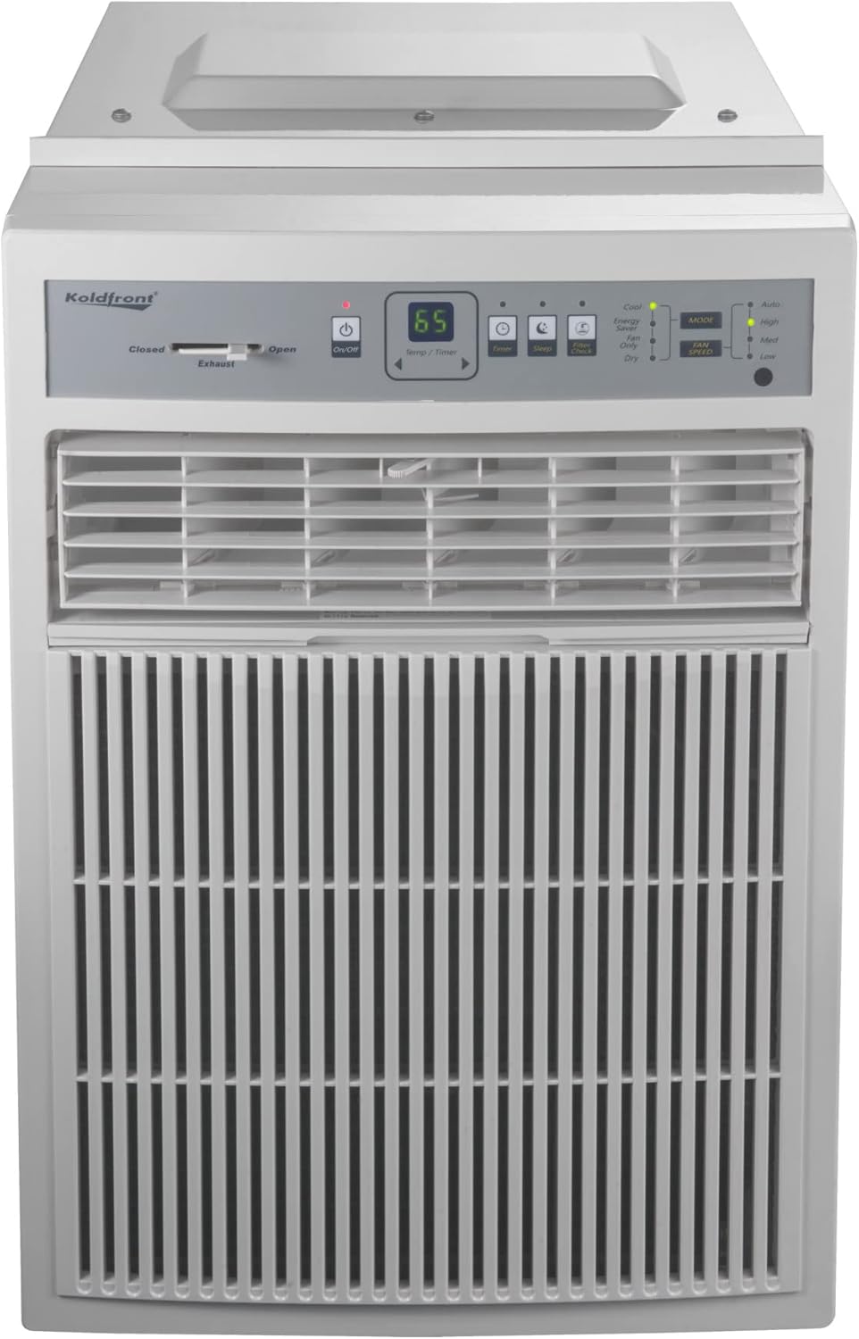 Koldfront CAC8000W 8000 BTU 115V Casement Air Conditioner with Dehumidifier and Remote Control