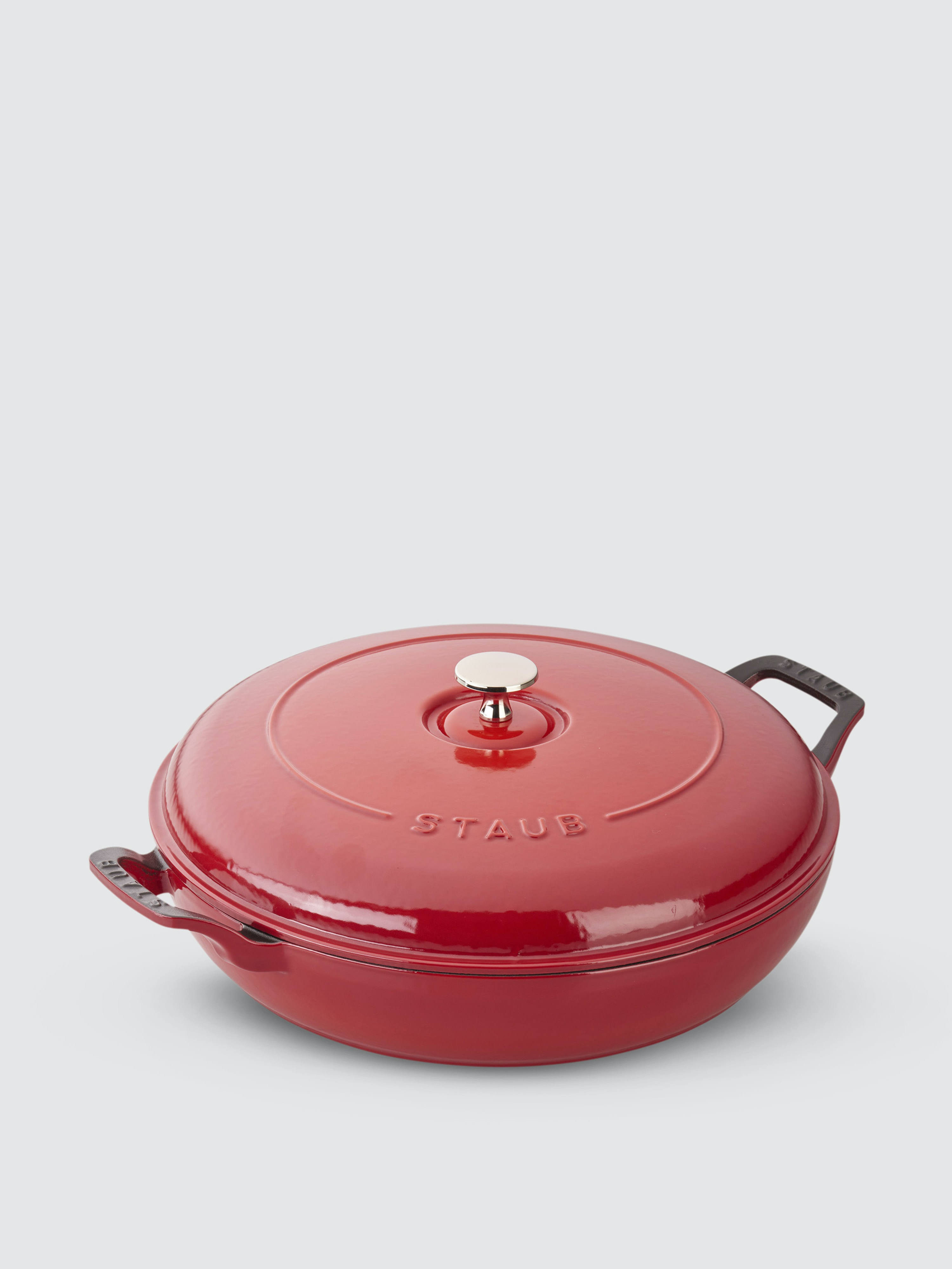 Staub - Cast Iron 3.5-qt Braiser - Cherry