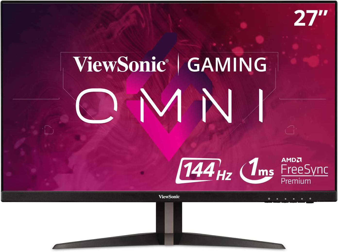 ViewSonic OMNI VX2418-P-MHD 24 Inch 1080p 1ms 165Hz Gaming Monitor with Adaptive Sync, Eye Care, HDMI and DisplayPort