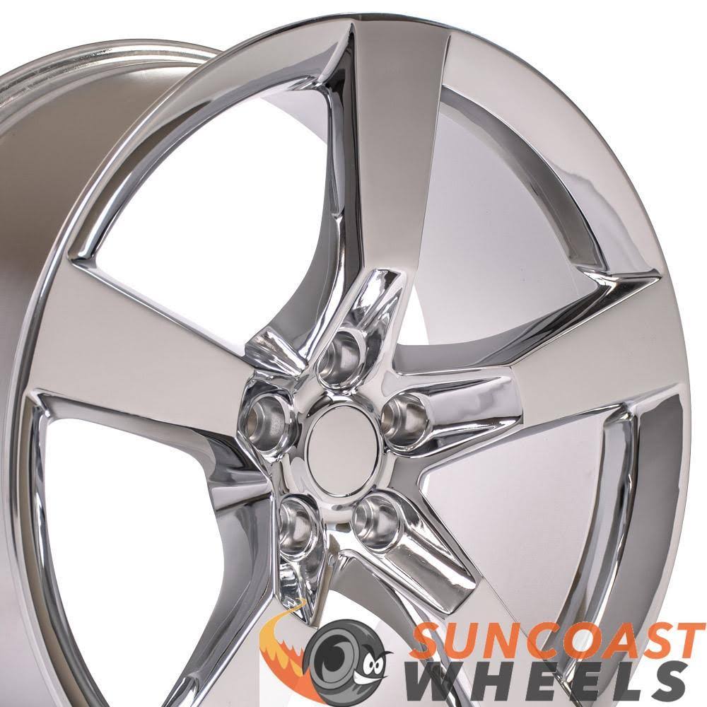 OE Wheels 20x9 Wheel Fits Camaro - SS Style Chrome Rim, Silver