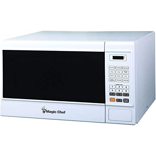 Magic Chef Countertop Microwave with Digital Touch Controls and Display, Standard Kitchen Microwave with Push-Button Door