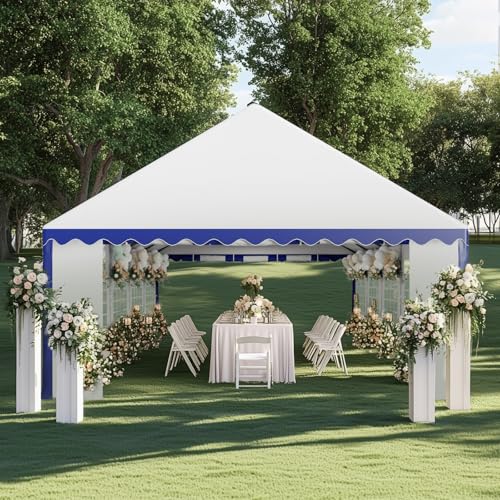 GREEN PARTY 20x40FT Party Tent Heavy Duty, Large Wedding Event Shelters with 7 Carry Bags & Removable Sidewalls, Outdoor Canopy Gazebo Commercial Tents for Parties Carport Camping Garden Patio