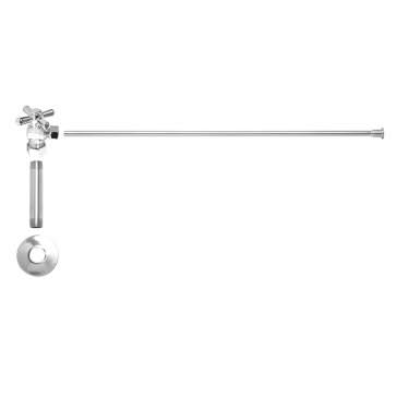Mountain Plumbing MT483BX-NL/SG Cross Handle Toilet Supply Kit - Angle - Satin Gold