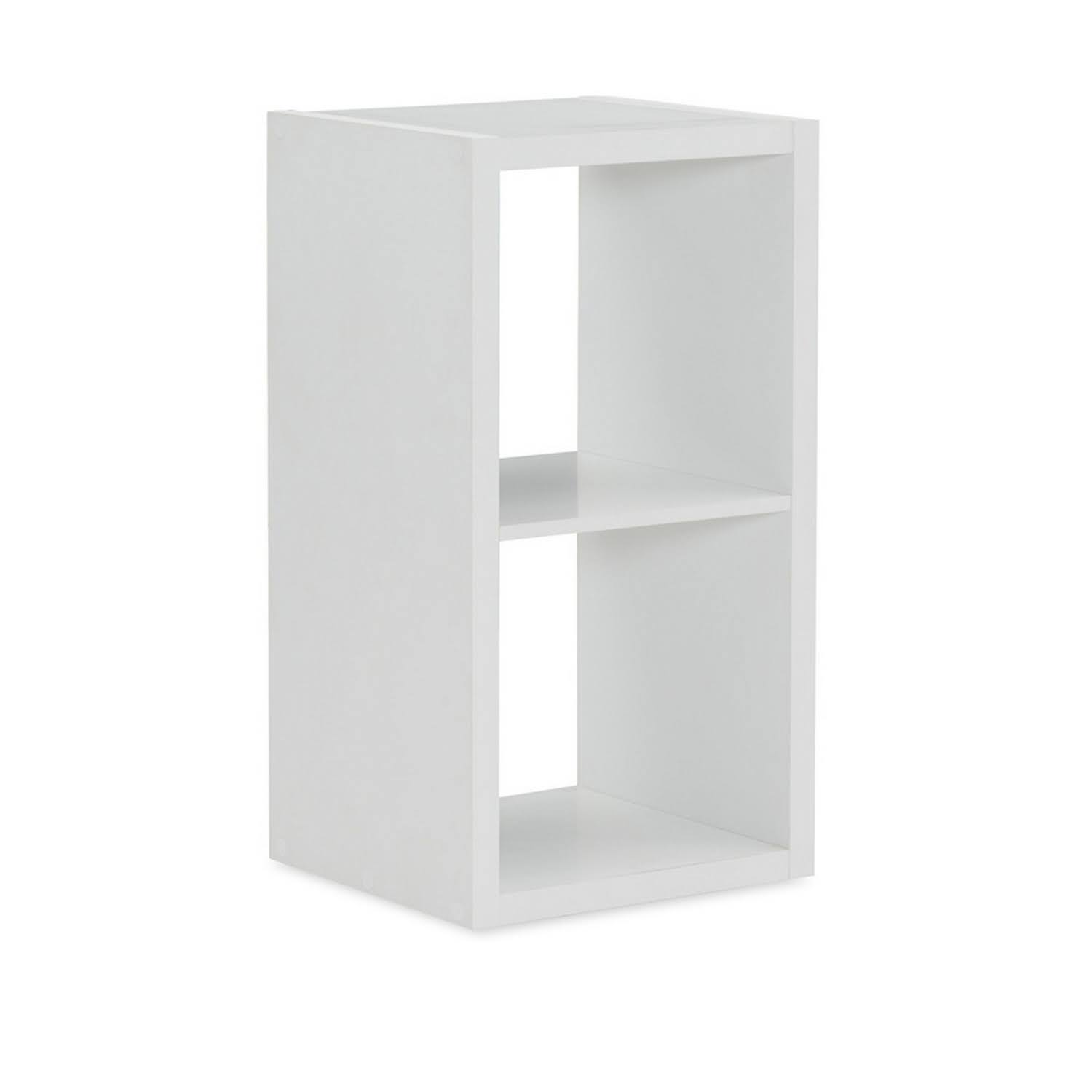 Benjara Transitional Style Wooden Versatile Storage Cabinet with 2 Cubbies, White