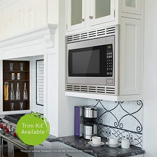 Oven with Cyclonic Wave Inverter Technology, 1250W, 2.3 cu.ft. Countertop Microwave with Sensor One-Touch Cooking (Stainless Steel/Silver)