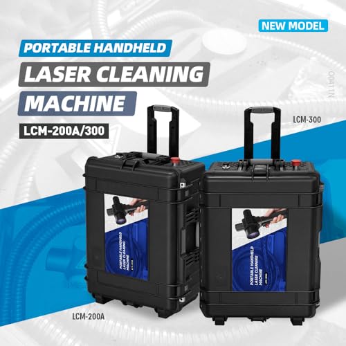 WTTTOOLS Pulsed Laser Cleaning Machine Portable Laser Rust Removal Laser Cleaner 110V-240V Handheld Fiber Laser Cleaner for Rust Oil Paint Graffiti Removal