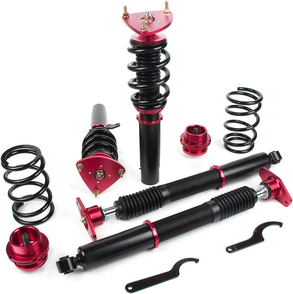 Coilover Suspensions Shock Struts Kits Assembly SCITOO Full Set Shocks Struts Kits fit for 2004 2005 2006 2007 2008 2009 2010 2011 2012 2013 for Mazda 3
