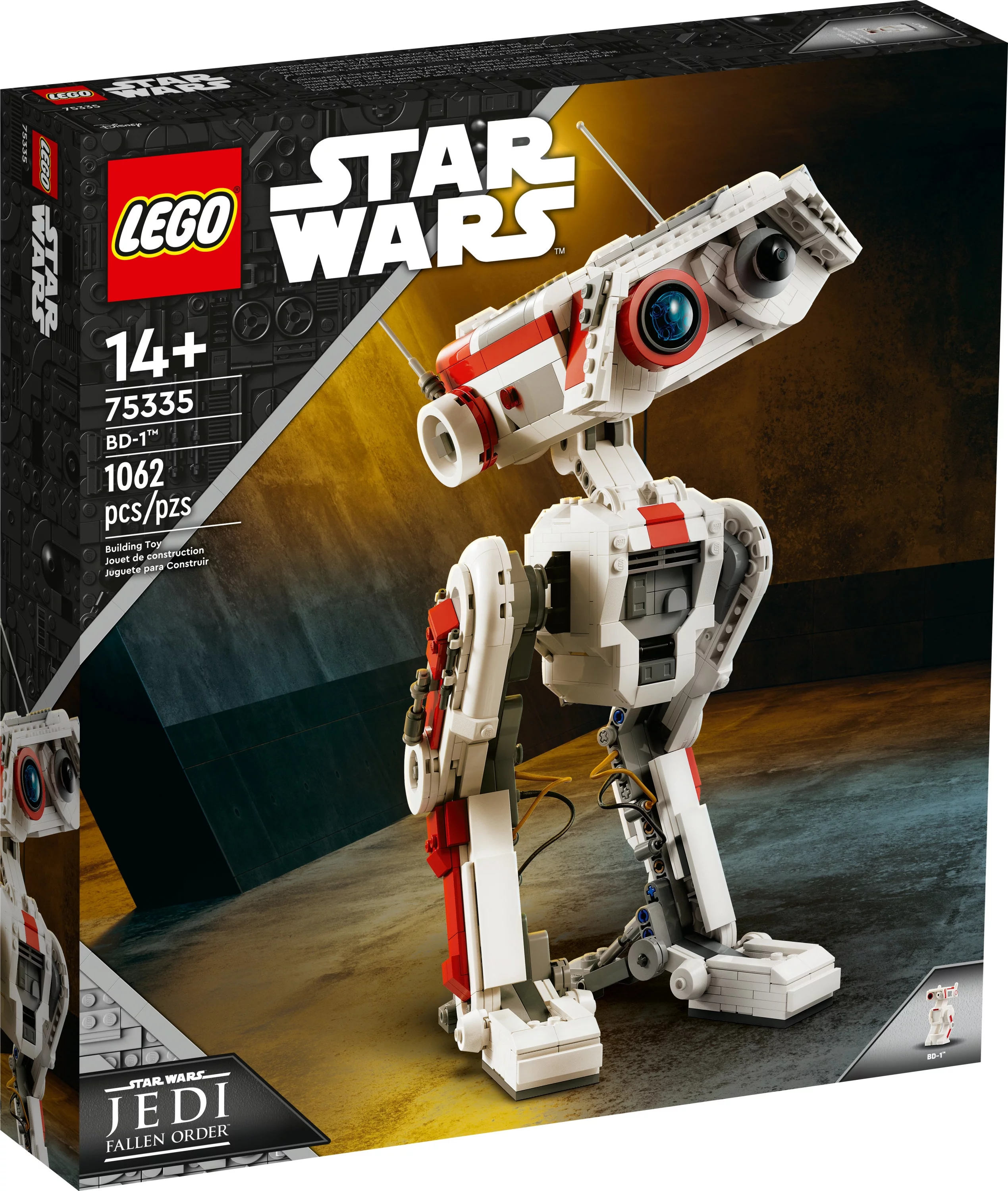 LEGO Star Wars BD-1 75335 Posable Droid Figure Model Building Kit, Room Decoration, Memorabilia Gift Idea for Teenagers from the Jedi: Survivor Video Game