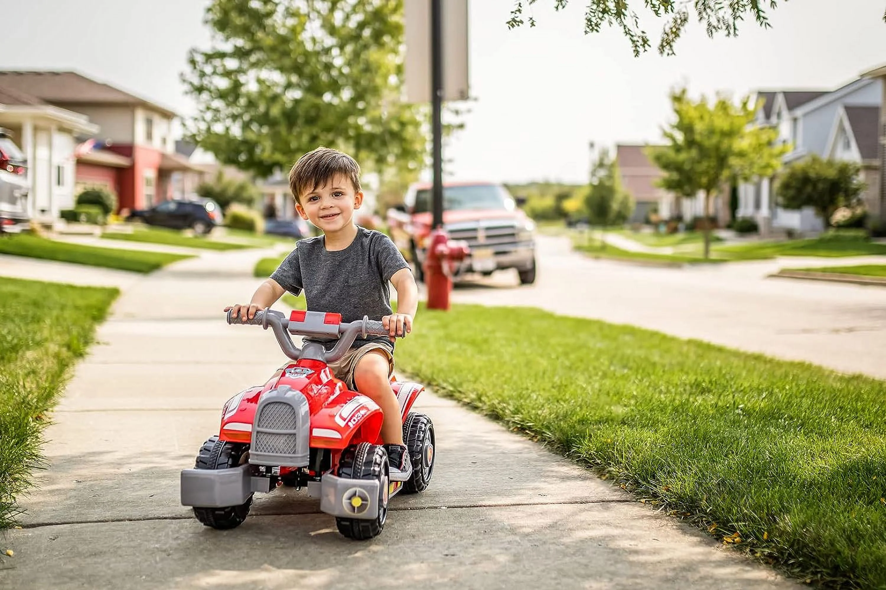 Kid Trax Nickelodeon's Paw Patrol Marshall Toddler 6 Volts Quad Electric Ride-on Toy, 18-30 Months