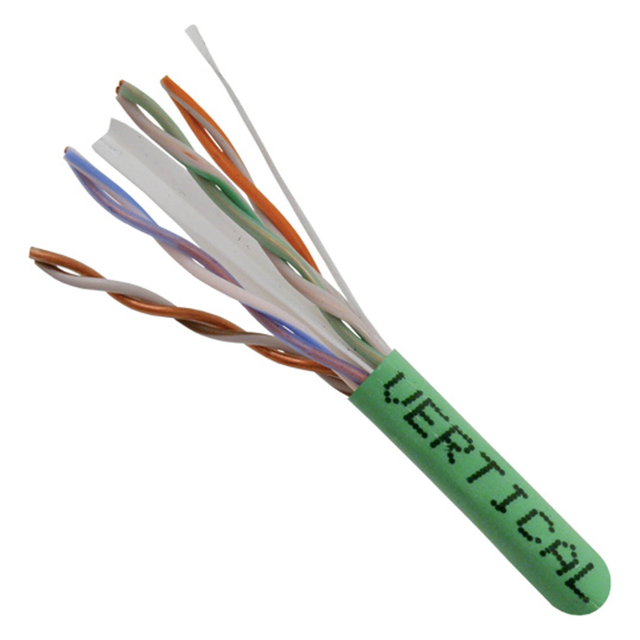 Vertical Cable 1000ft Solid Cat6 Cable - 23AWG 550MHz CMR-Green