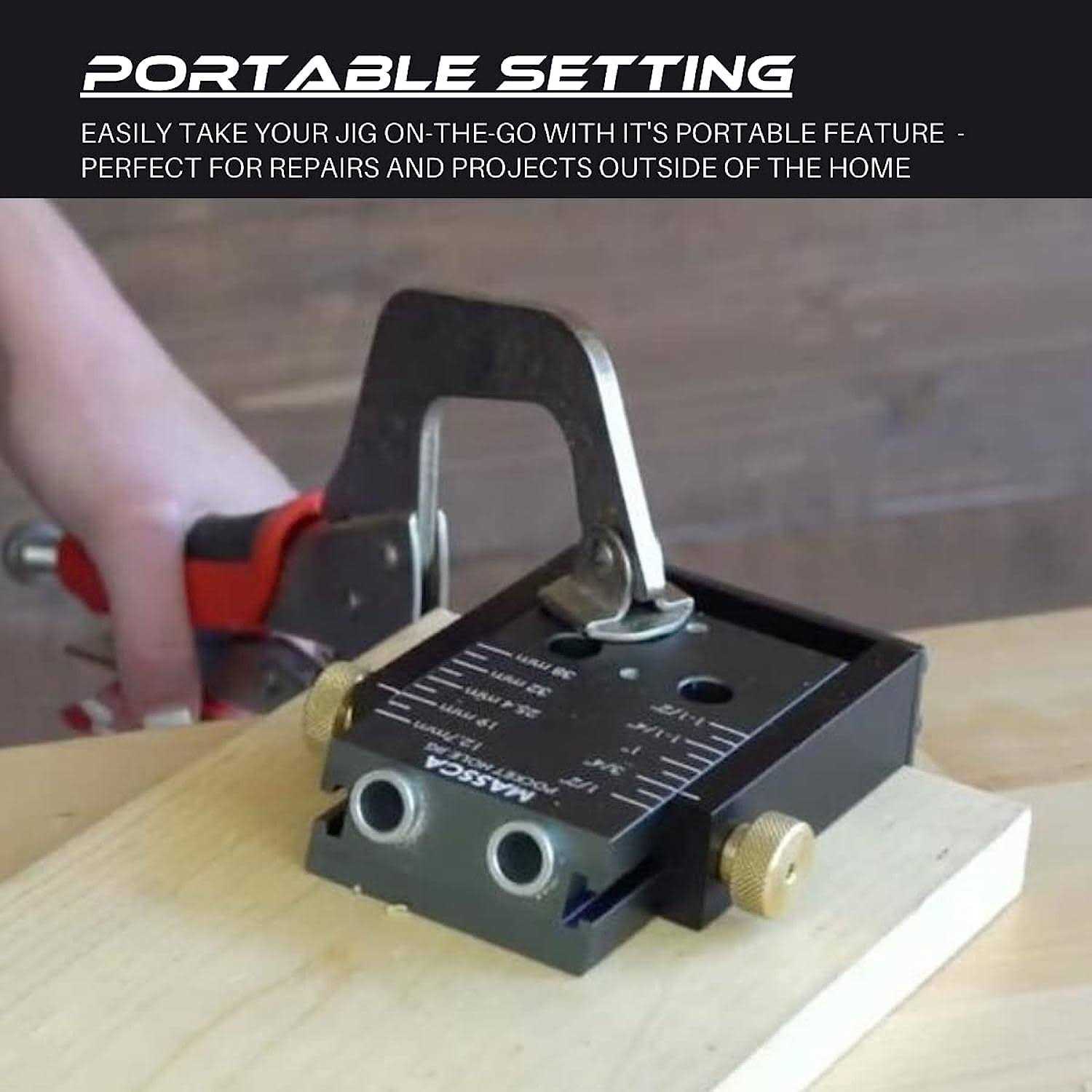 Pocket Hole Jig Kit M1 Adjustable &amp; Easy To Use Pocket Screw Jig - Shop Hardware Tools Online Store