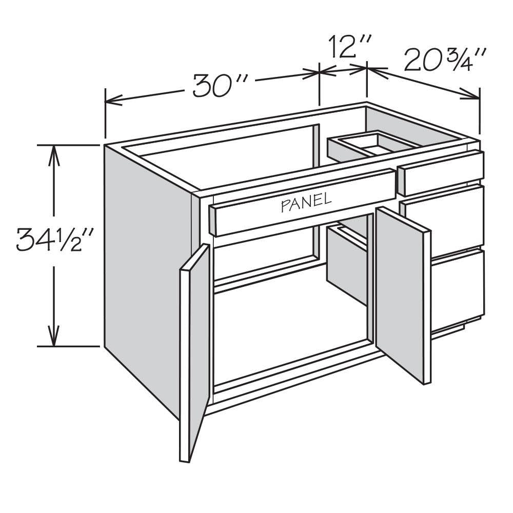 Allen + Roth Stonewall 42-in Stone Bathroom Vanity Cabinet in Gray | 56340ST