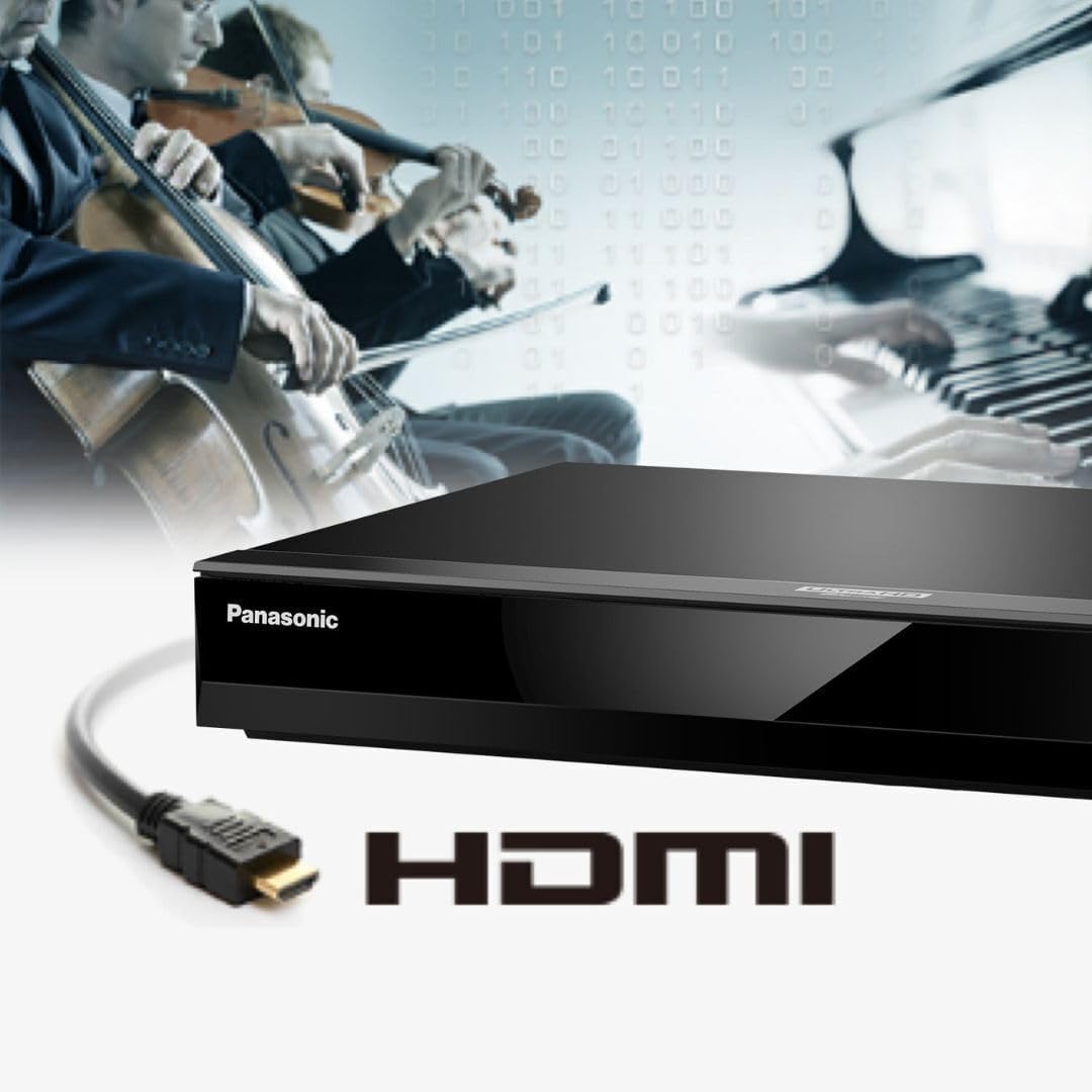Panasonic DP-UB420-K Streaming 4K Blu-ray Player with Hi-Res Audio (Black, Renewed)